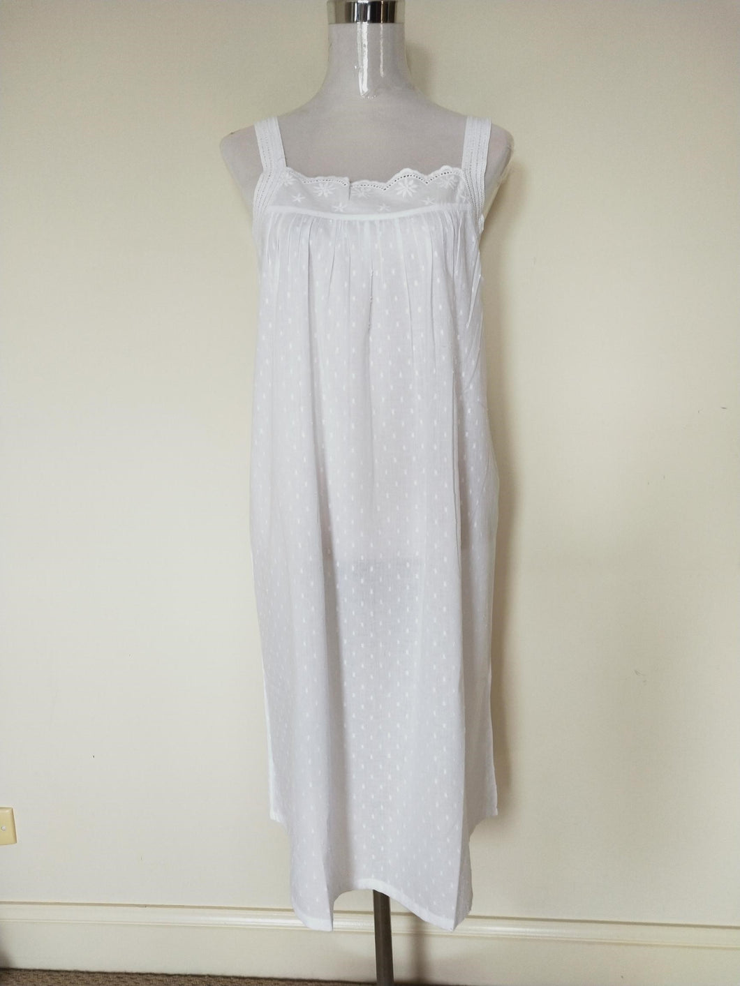 French Country Strappy Cotton Nightie FCB234